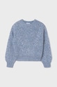 Mayoral pulover pentru copii din amestec de lana 7310.8G.Junior.9BYH albastru AW24