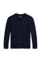 Detský bavlnený kardigan Polo Ralph Lauren 313950765001 tmavomodrá AW24