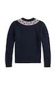 Fete Polo Ralph Lauren pulover de bumbac pentru copii 313950806001 bleumarin