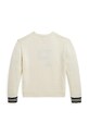 Девочка Детский хлопковый свитер Polo Ralph Lauren 313950814001 бежевый
