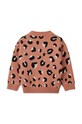Девочка Детский шерстяной свитер Liewood Orlane Intarsia Knit Jumper LW19545 розовый