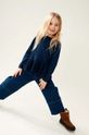Παιδικό πουλόβερ Liewood Esme Lurex Knit Jumper LW19547 σκούρο μπλε