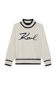 Karl Lagerfeld sweter z domieszką kaszmiru dziecięcy Z30218.114.150 beżowy AW24