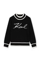 Karl Lagerfeld sweter z domieszką kaszmiru dziecięcy Z30218.114.150 czarny AW24