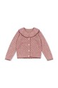 Dječji kardigan Konges Sløjd HOLIDAY KNIT CARDIGAN bez uzorka roza KS101994.G