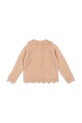 Девочка Детский шерстяной кардиган Konges Sløjd SMILLA KNIT CARDIGAN KS102108 оранжевый