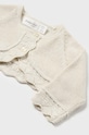 DÍVKA Dětský bavlněný kardigan Mayoral Newborn 307.2L.Newborn.9BYH béžová