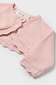 Dětský bavlněný kardigan Mayoral Newborn 307.2L.Newborn.9BYH růžová AW24