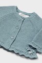 Mayoral Newborn kardigan z domieszką wełny niemowlęcy 2301.2D.Newborn.9BYH niebieski AW24