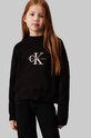 Детский хлопковый свитер Calvin Klein Jeans остальные чёрный IG0IG02654.9BYH.