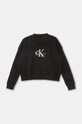 Детский хлопковый свитер Calvin Klein Jeans IG0IG02654.9BYH. чёрный AW24