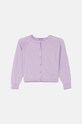 United Colors of Benetton cardigan din bumbac pentru copii uni violet 1098C500O.G.Seasonal