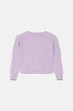 United Colors of Benetton kardigan bawełniany dziecięcy 1098C500O.G.Seasonal fioletowy AW24