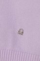 Dziewczynka United Colors of Benetton kardigan bawełniany dziecięcy 1098C500O.G.Seasonal fioletowy
