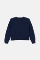Дитячий бавовняний кардиган United Colors of Benetton 1098C500O.G.Seasonal темно-синій AW24