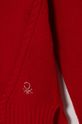 Dziewczynka United Colors of Benetton sweter wełniany dziecięcy 1244C106X.G.Seasonal czerwony