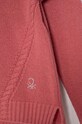 Dziewczynka United Colors of Benetton sweter wełniany dziecięcy 1244C106X.G.Seasonal różowy