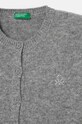 United Colors of Benetton cardigan de lână pentru copii 1244C500N.G.Seasonal gri AW24