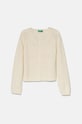 United Colors of Benetton kardigan z domieszką wełny dziecięcy z domieszką wełny beżowy 1076G500J.P.Seasonal