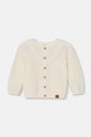 United Colors of Benetton kardigan z domieszką wełny niemowlęcy melanż beżowy 1032A500T.W.Seasonal