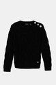 Guess sweter z domieszką wełny dziecięcy z domieszką wełny czarny J4BR09.Z37L1.9BYH