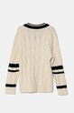 Guess sweter z domieszką wełny dziecięcy J4BR12.Z37L1.9BYH beżowy AW24
