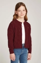 Tommy Hilfiger cardigan copii uni burgundia KG0KG08154.9BYH.