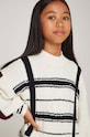 Tommy Hilfiger gyerek gyapjúkeverékből készült pulóver KG0KG08158.9BYH. bézs