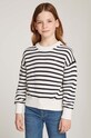 Tommy Hilfiger sweter bawełniany dziecięcy pozostałe beżowy KG0KG08504.9BYH.128.176