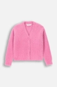 Coccodrillo cardigan per bambini medio spessore rosa ZC4172201MGK