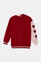 United Colors of Benetton bluza copii 32N4C600G.G.Seasonal burgundia AW24