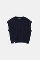 United Colors of Benetton vestă din amestec de lână pentru copii uni bleumarin 1WUAC400I.G.Seasonal