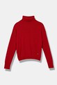 United Colors of Benetton sweter z domieszką wełny dziecięcy z domieszką wełny czerwony 106WC200G.G.Seasonal
