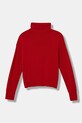 United Colors of Benetton sweter z domieszką wełny dziecięcy 106WC200G.G.Seasonal czerwony AW24