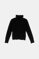 Дитячий светр з домішкою вовни United Colors of Benetton 106WC200G.G.Seasonal чорний AW24