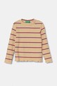 United Colors of Benetton longsleeve copii cu modele bej 3GDAG200X.P.Seasonal