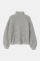 Dětský svetr s příměsí vlny United Colors of Benetton 1EWBC200L.G.Seasonal šedá AW24
