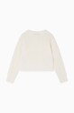 Patrizia Pepe pulover de lână pentru copii K200 7K0049 alb AW24