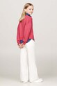 Tommy Hilfiger kardigan bawełniany dziecięcy KG0KG08546.9BYH.128.176 czerwony