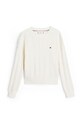 Tommy Hilfiger sweter bawełniany dziecięcy KG0KG08547.9BYH.128.176 beżowy AW24