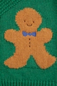 Хлопчик Дитячий кардиган з домішкою вовни Bobo Choses Gingerbread 224FB005 зелений