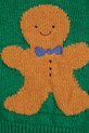 Мальчик Детский кардиган с примесью шерсти Bobo Choses Gingerbread 224FC014 зелёный