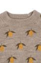 BIMBA Konges Sløjd maglione in cotone bambini BELOU LEMON KNIT BLOUSE KS101427 grigio