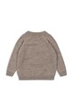 Konges Sløjd sweter wełniany dziecięcy BILLI KNIT BLOUSE KS101436 brązowy AW24