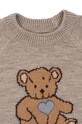 Chłopiec Konges Sløjd sweter wełniany dziecięcy BILLI KNIT BLOUSE KS101436 brązowy