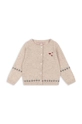 Konges Sløjd kardigan wełniany dziecięcy ELI KNIT CARDIGAN KS101493 beżowy AW24