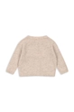 Konges Sløjd cardigan in lana per bambini MINO KNIT CARDIGAN KS101614 beige AW24