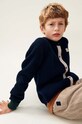 Παιδική μάλλινη ζακέτα Liewood Tiago Knit Cardigan LW19166 σκούρο μπλε