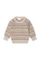 That's mine sweter bawełniany dziecięcy Frankie 128195 beżowy AW24