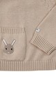 Хлопковый свитер для младенцев Donsje Loeke Sweater Bunny бежевый 3026001.